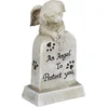 Image de gedenksteen hond - angel to protect you - met kruis