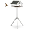 Image de vogelvoederhuisje op standaard - weerbestendig dak - hout - 120 x 62 x 55 cm - pimpelmees