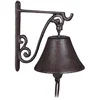 Image de 5x deurbel gietijzer antiek - tuinbel - wandbel - vintage tuindecoratie
