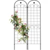 Image de plantenklimrek set van 2 - 180 x 50 cm - klimplanten - metaal - zwart