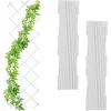 Image de klimplantenrek - set van 3 - uitschuifbaar - 180 cm - kunststof - klimplanten - wit