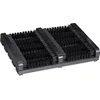 Image de voetenveger - plastic borstels - antislip - hout - buiten - zwart