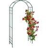 Image de tuinboog metaal - 224 x 110 x 41 cm - voor klimplanten - robuust - groen