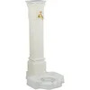 Image de waterzuil met kraan - 93 cm - putje - wit