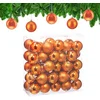Image de kerstballen set van 50 - Ø 6 cm - glanzend - mat - kunststof - oranje