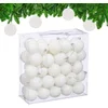 Image de kerstballen set van 50 - Ø 6 cm - kunststof - onbreekbaar - wit