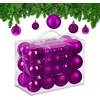Image de kerstballen set van 50 - Ø 3, 4 en 6 cm - plastic - onbreekbaar - paars