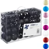 Image de Kerstballen - set van 100 - plastic - zwart