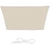 Image de schaduwdoek trapezium - 3 x 5,5 x 4 x 4 m - waterafstotend - uv-bestendig - scheerlijnen - terras & balkon - beige