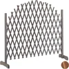 Image de Planten klimrek - hout - uitschuifbaar - 37 - 200 cm - trellis - grijs