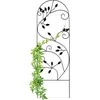 Image de klimplantenrek vogel - metaal - 120 x 40 cm - trellis - zwart
