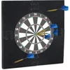 Image de dartbord surround ring R6 - 4-delig - 45 cm - muurbescherming - Ø 71x71x3 cm - zwart