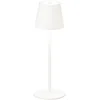 Image de Tafellamp oplaadbare batterij wit bijzetlamp touchdimmer slaapkamerlamp bedlamp, metaal, LED 2.5W 270Lm warm wit, DxH 12x38 cm