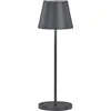 Image de FHL easy! Cosenza 2.0 - Tafellamp voor buiten - IP44 - LED 2,0 W + RGB - Dimbaar - 2700K - Ø11cm, H:34cm - USB oplaadbaar - Zwart