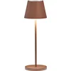 Image de FHL easy! Cosenza 2.0 - Tafellamp voor buiten - IP44 - LED 2,0 W + RGB - Dimbaar - 2700K - Ø11cm, H:34cm - USB oplaadbaar - Roest