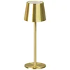 Image de GAEVE - Tafellamp oplaadbaar - Messing - Draadloos en Dimbaar - 27,5cm hoog - 3 lichtkleuren - Elke lichtkleur is dimbaar - Geschikt voor binnen en buiten - Nachtlamp - Waterdicht