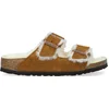 Image de Birkenstock Arizona Fell Pantoffels - Sloffen - Dames - Cognac - Maat 38