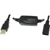 Image de LogiLink USB-kabel USB 2.0 USB-A stekker, USB-A bus 25.00 m Zwart UA0147