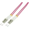 Image de Glasfaser Patchkabel OM4 50/125Ã LC-LC 20m roze