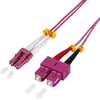 Image de LogiLink 0.5m LC-SC InfiniBand en Glasvezelkabel 0,5 m Violet
