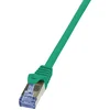 Image de LogiLink CQ3045S RJ45 Netwerkkabel, patchkabel CAT 6A S/FTP 1.50 m Groen Vlambestendig, Snagless 1 stuk(s)