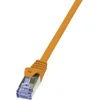 Image de LogiLink CQ3098S RJ45 Netwerkkabel, patchkabel CAT 6A S/FTP 10.00 m Oranje Vlambestendig, Snagless 1 stuk(s)
