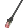 Image de LogiLink CQ2093S RJ45 Netwerkkabel, patchkabel CAT 6 S/FTP 10.00 m Zwart Vlambestendig, Snagless 1 stuk(s)