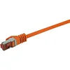 Image de LogiLink CQ2078S RJ45 Netwerkkabel, patchkabel CAT 6 S/FTP 5.00 m Oranje Vlambestendig, Snagless 1 stuk(s)