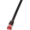 Image de LogiLink CF2033S RJ45 Netwerkkabel, patchkabel CAT 6 U/FTP 1.00 m Zwart Vergulde steekcontacten 1 stuk(s)