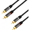 Image de LogiLink CA1207 Cinch Audio Aansluitkabel 5.0 m Zwart Afgeschermd, Kleurcodering
