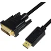 Image de LogiLink CV0130 video kabel adapter 1 meter DisplayPort DVI Zwart