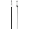 Image de Renkforce RF-3432030 USB / Jackplug Audio Aansluitkabel [1x USB-C stekker - 1x Jackplug male 3,5 mm] 1.20 m Zwart Alumi