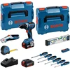 Image de Bosch Professional GSR 18V-65 Accu schroefboormachine + handgereedschapsset 19-delig 18V 5.0Ah in L-Boxx - 0615A5007K