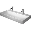 Image de Duravit DuraSquare - Dubbele meubelwastafel 100x47 cm, met 2 kraangaten, DuraCeram, alpine wit 2353100072
