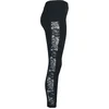 Image de Urban Classics Lace Striped Dames Legging - zwart - M