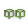 Image de ACID Pedalen Flat A3-ZP - Grote voetafdruk - 11 pinnen per kant - Aluminium - 480g - L115xB100xH18 mm - Groen