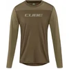 Image de CUBE Fietsshirt MTB ROUND NECK JERSEY PRO TM L/S OLIVE S