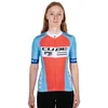 Image de Cube Factory Racing Korte Mouw Wielertrui Blauw M Vrouw