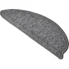 Image de Beautissu ProStair - Trapmatten voor Smalle Trappen 55x15 cm - 15 Stuks - Trapmat Zelfklevend Afgerond - Grijs