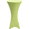 Image de Beautissu Statafelhoes Stella Ø 80 cm statafelrok voor statafel   feest decoratie geschikt voor horeca   feestversiering stretch voor elk tafel   groen