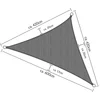 Image de Sol Royal SolVision HS9   Schaduwdoek Driehoek 4,2 x 4,2 x 6m Antraciet   Waterafstotend   UV Bescherming