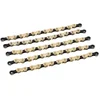 Image de XLC Fietsketting CC-C08   10 speed derailleurketting   114 Schakels   1.2  x 11/128    Penlengte: 5.9mm   Goud/Zwart