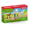 Image de schleich FARM WORLD - Arts bezoekt merrie en veulen - Speelfigurenset - Kinderspeelgoed voor Jongens en Meisjes - 3 tot 8 jaar - 8 Onderdelen