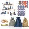 Image de XL Adventskalender om te Vullen - 24 Geschenkzakken - DIY Kerstversiering - Complete Knutselkit