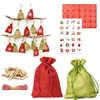 Image de XL Adventskalender om te Vullen - 24 Geschenkzakken - DIY Kerstversiering - Complete Knutselkit