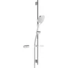 Image de Hansa Activejet - Glijstangset met handdouche, 1 straalsoort, glijstang en doucheslang, wit/chroom 84370210