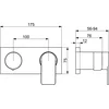Image de Hansastela Afbouwdeel Douche/Badmkr. Met Omstelling Rozet 75X175Mm