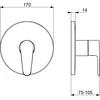 Image de Hansa Vantis - Inbouw douchekraan, chroom 82619063
