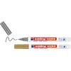 Image de edding 4085 krijtmarker - goud en zilver - 2 raamstiften - ronde punt 1-2 mm - raamstiften voor borden, ruiten, glas, spiegels - krijtstift voor ramen zijn afwasbaar en uitwisbaar