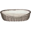 Image de Trixie mand wilg met binnenvoering en kussen grijs 80x61x22 cm